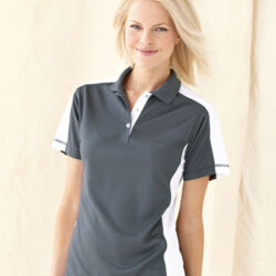 Women's Colorblocked Moisture Free Mesh Polo Thumbnail