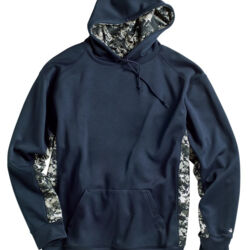 Men's Digital Camo Colorblock Performance Fleece Hooded Sweatshirt Thumbnail
