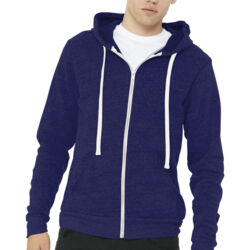 Unisex Triblend Sponge Fleece Full Zip Hoodie Thumbnail