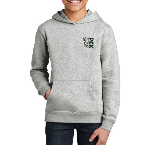 Green 1/2 Cougar-PCK - Youth V.I.T. Fleece Hoodie Thumbnail
