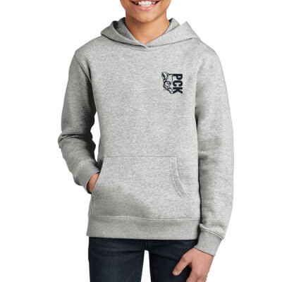 Navy 1/2 Cougar-PCK - Youth V.I.T. Fleece Hoodie Thumbnail
