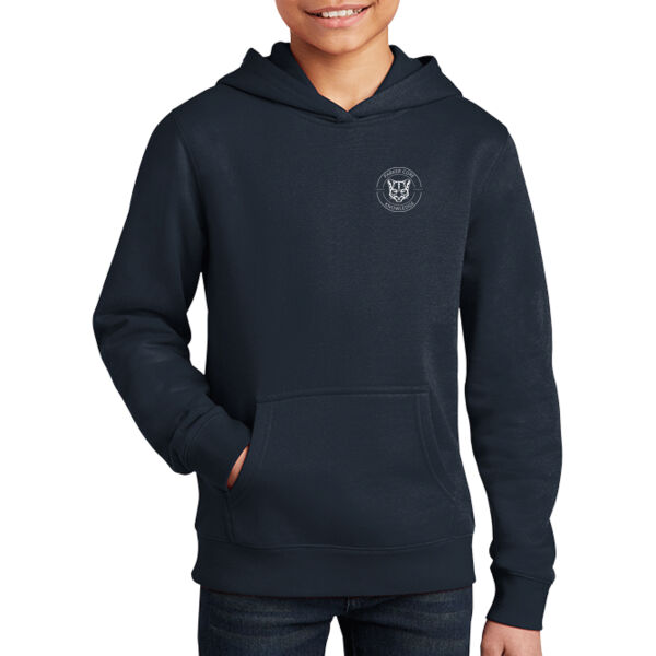 White Cougar Head Logo - Youth V.I.T. Fleece Hoodie Thumbnail