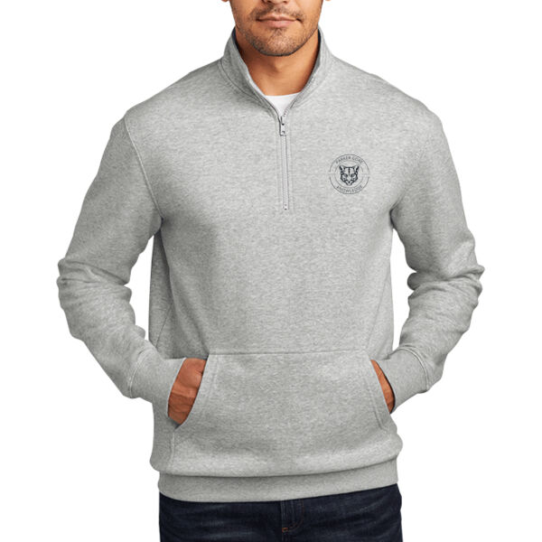Navy Cougar Head Logo - V.I.T. Fleece 1/4 Zip Thumbnail