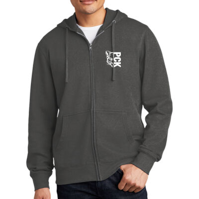 White 1/2 Cougar-PCK - V.I.T. Fleece Full Zip Hoodie Thumbnail
