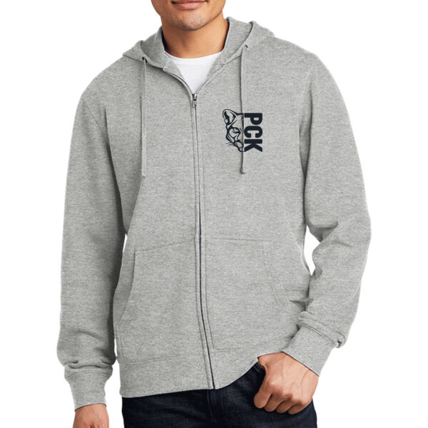 Navy 1/2 Cougar-PCK - V.I.T. Fleece Full Zip Hoodie Thumbnail
