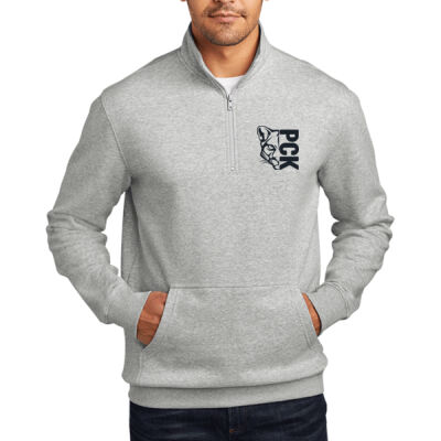 Navy 1/2 Cougar-PCK - V.I.T. Fleece 1/4 Zip Thumbnail