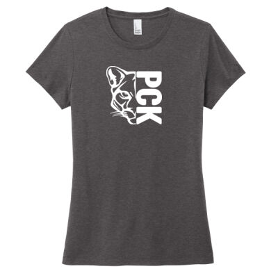White Cougar Head Logo - Women's Perfect Tri ® Tee Thumbnail