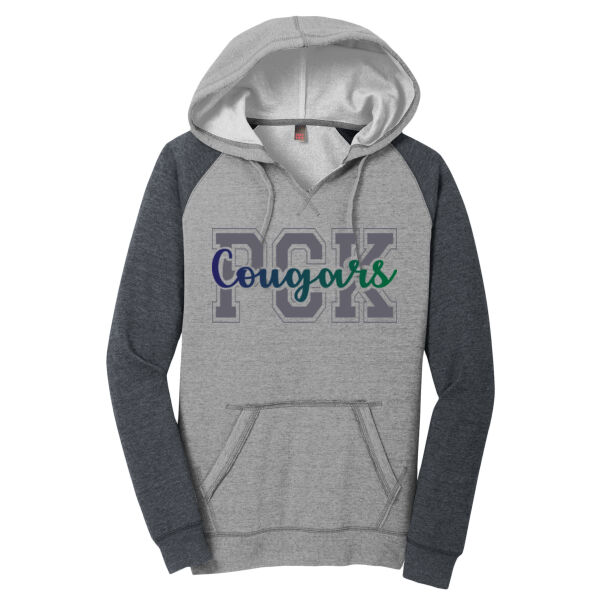 PCK Cougars - Women's Lightweight Fleece Raglan Hoodie Thumbnail