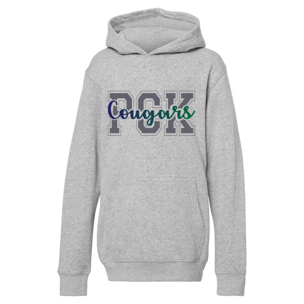 PCK Cougars - Youth Triblend Fleece Hooded Sweatshirt Thumbnail