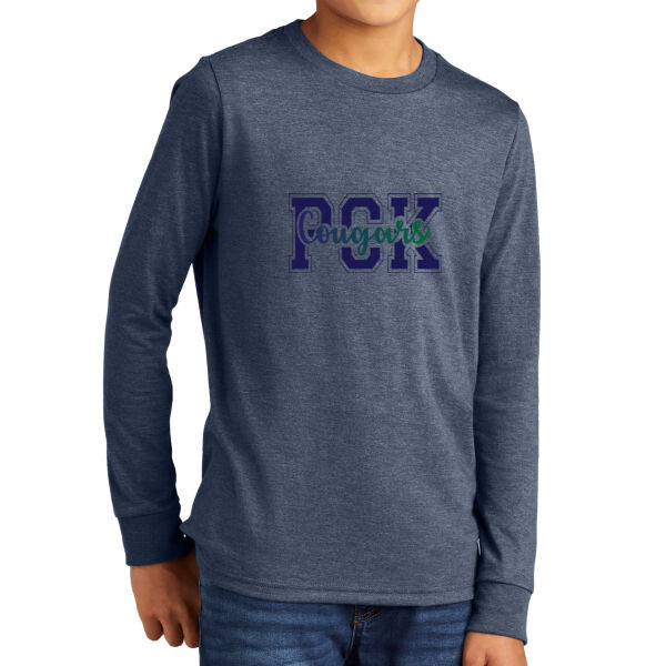 PCK Cougars - Youth Perfect Tri ® Long Sleeve Tee Thumbnail